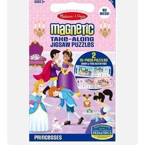 Melissa & Doug. Princess Take Along Magnetic Jigsaw Puzzles (2 15-Piece Puzzles)